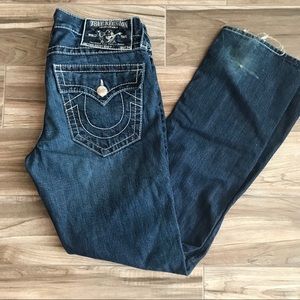 32 x 34 men’s True Religion Ricky Straight Jeans